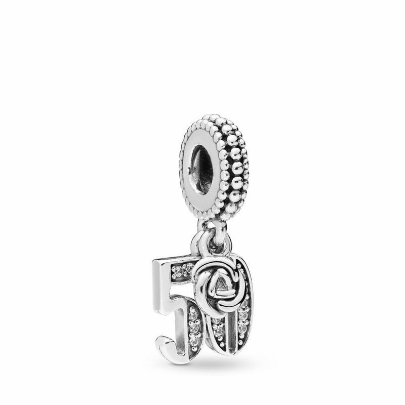 Pandora 50 Years of Love Dangle Charm Silver Egypt TG7840236